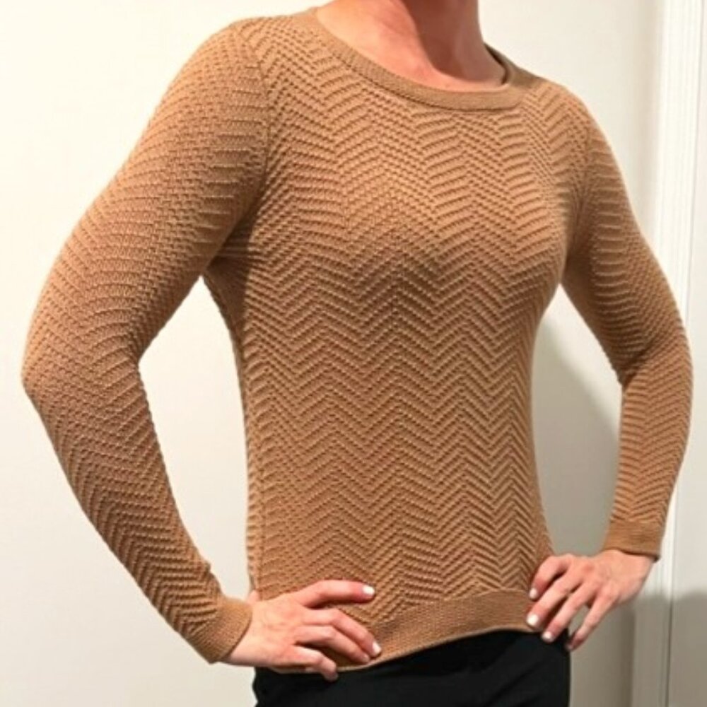 Old Navy Chevron Knit Sweater - Tan